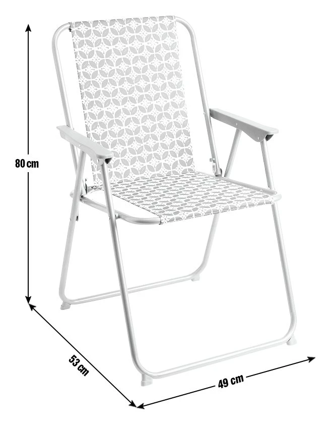 Habitat Folding Garden Chair - Blue - Image 4