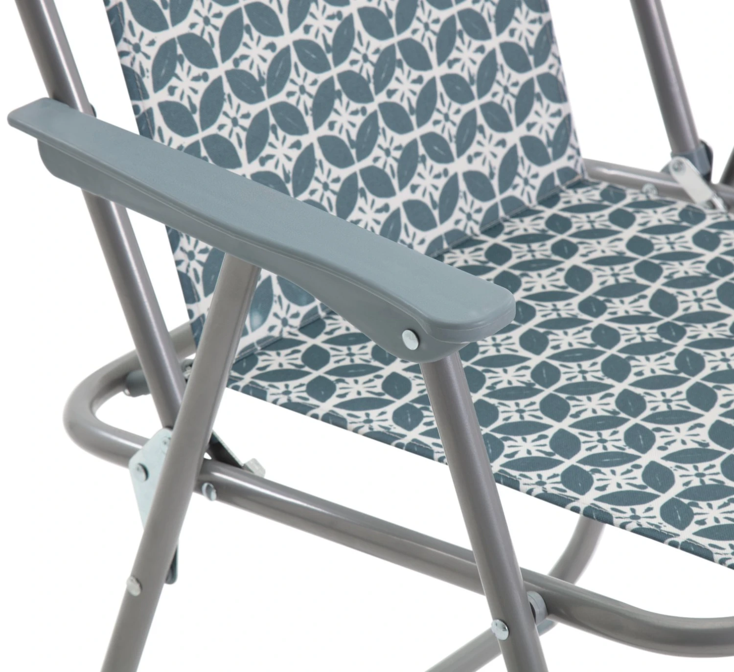 Habitat Folding Garden Chair - Blue - Image 7