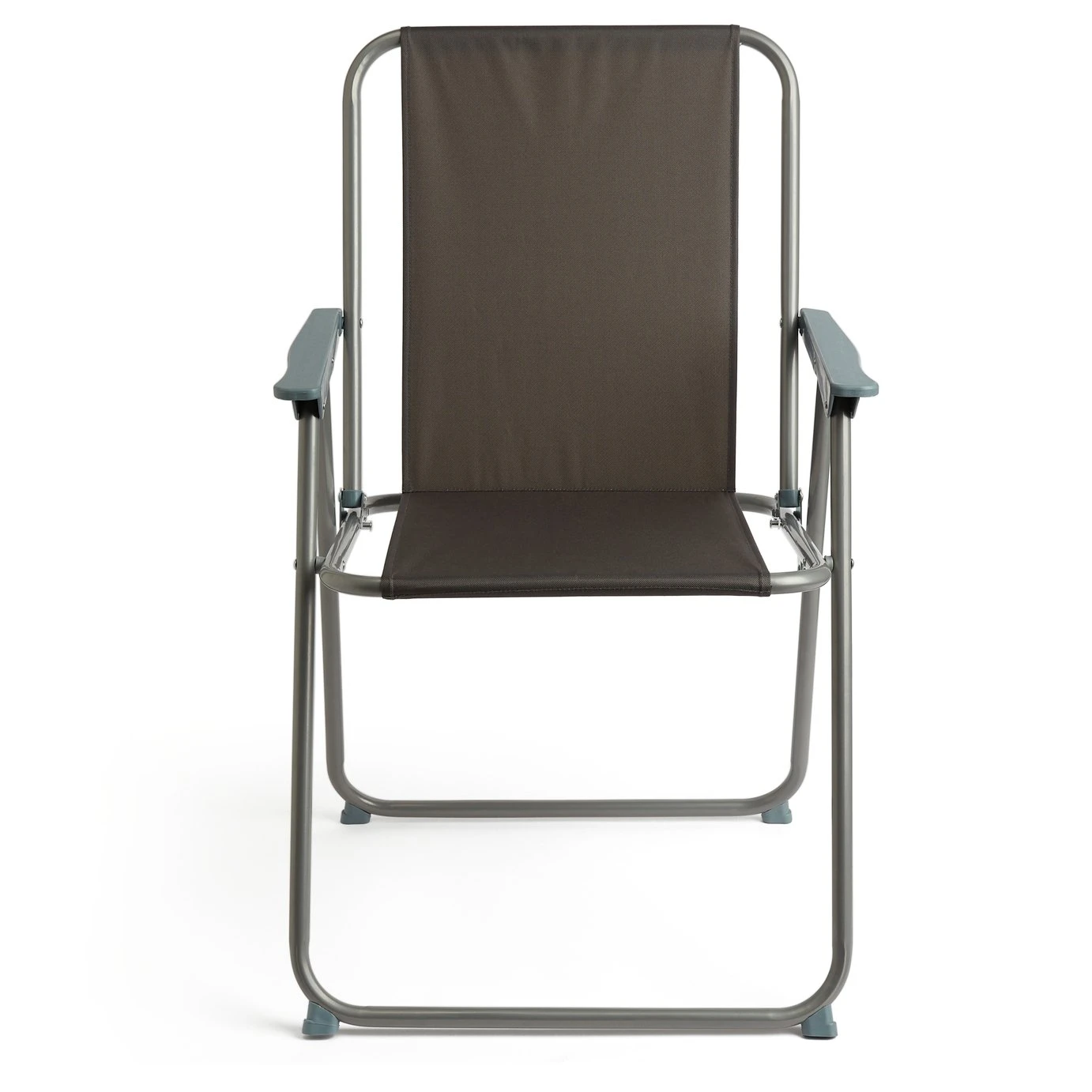 Habitat Folding Metal Garden Chair - Charcoal - Image 4