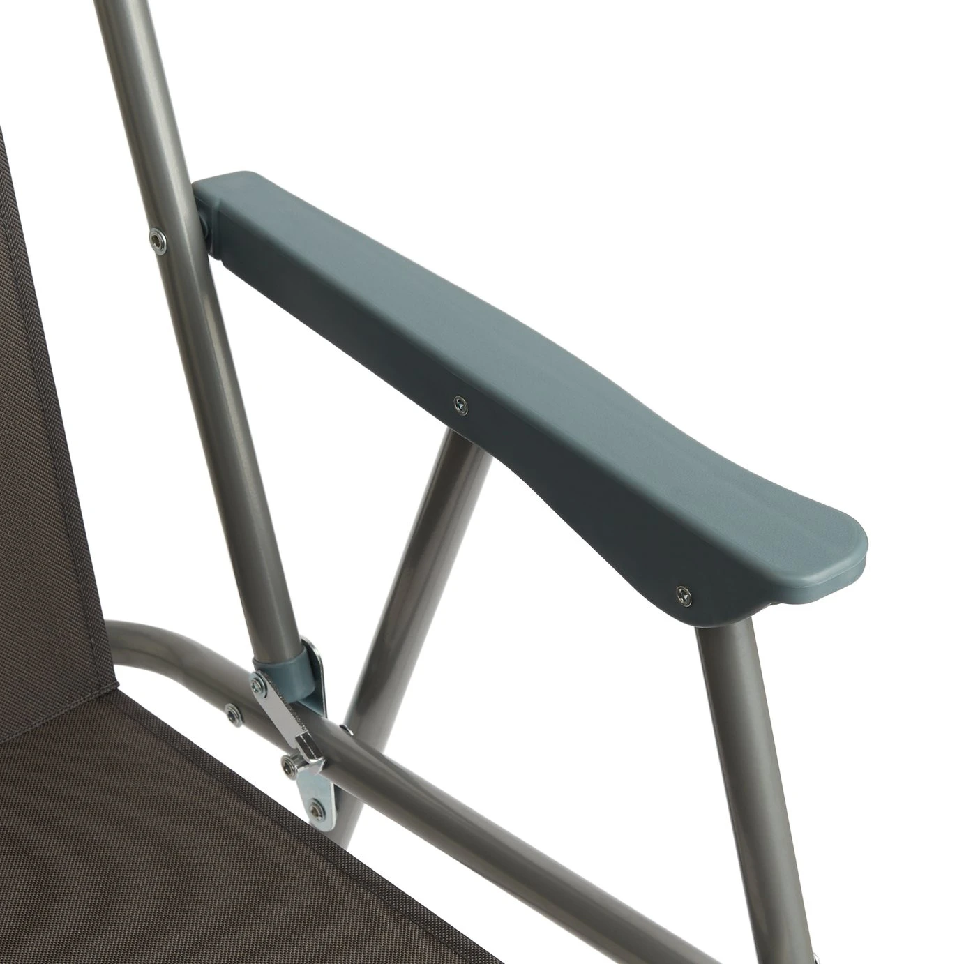 Habitat Folding Metal Garden Chair - Charcoal - Image 5