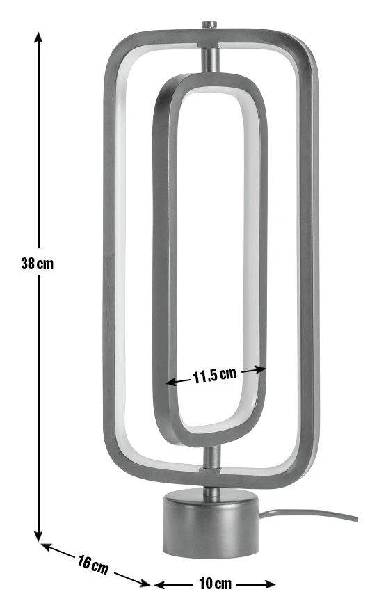 Habitat Sio Metal LED Table Lamp - Black - Image 3