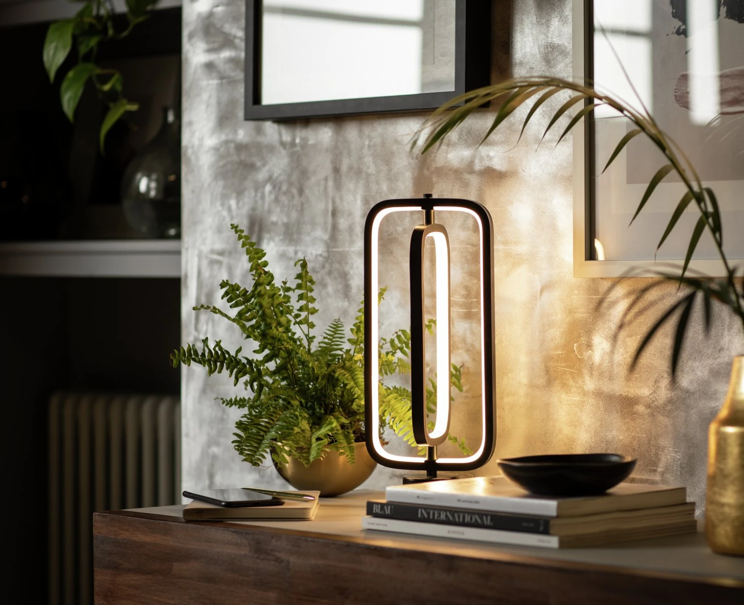 Habitat Sio Metal LED Table Lamp - Black - Image 7