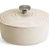 Habitat 2.4 Litre Oval Iron Casserole Dish - Cream