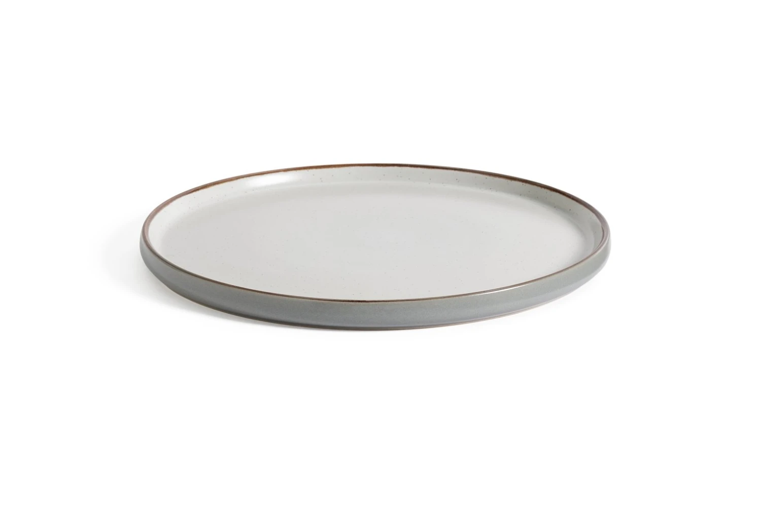 Habitat Speckle 4 Piece Stoneware Dinner Plate - Grey - Image 3