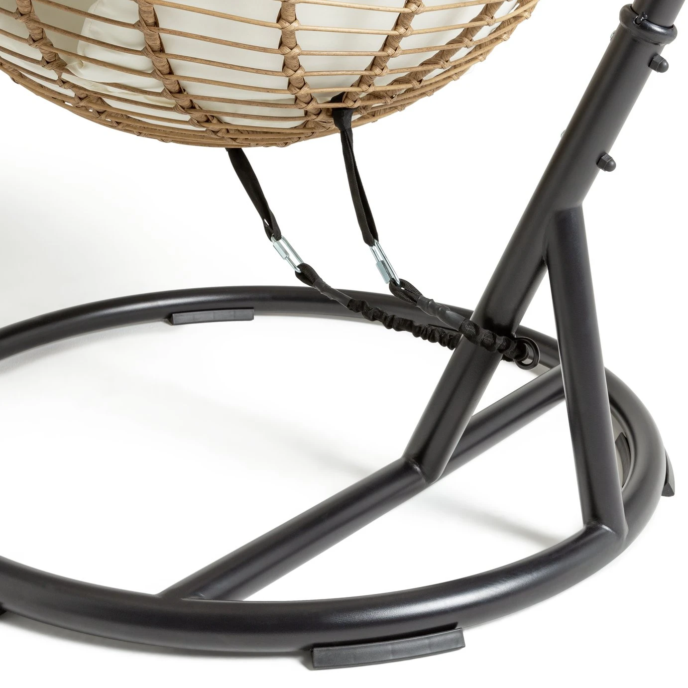 Habitat Dove Rattan Effect Hanging Egg Chair - Natural - Image 7