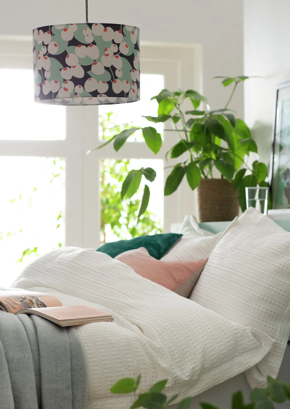 Habitat Cruz Scandi Printed 30cm Drum Shade - Image 6