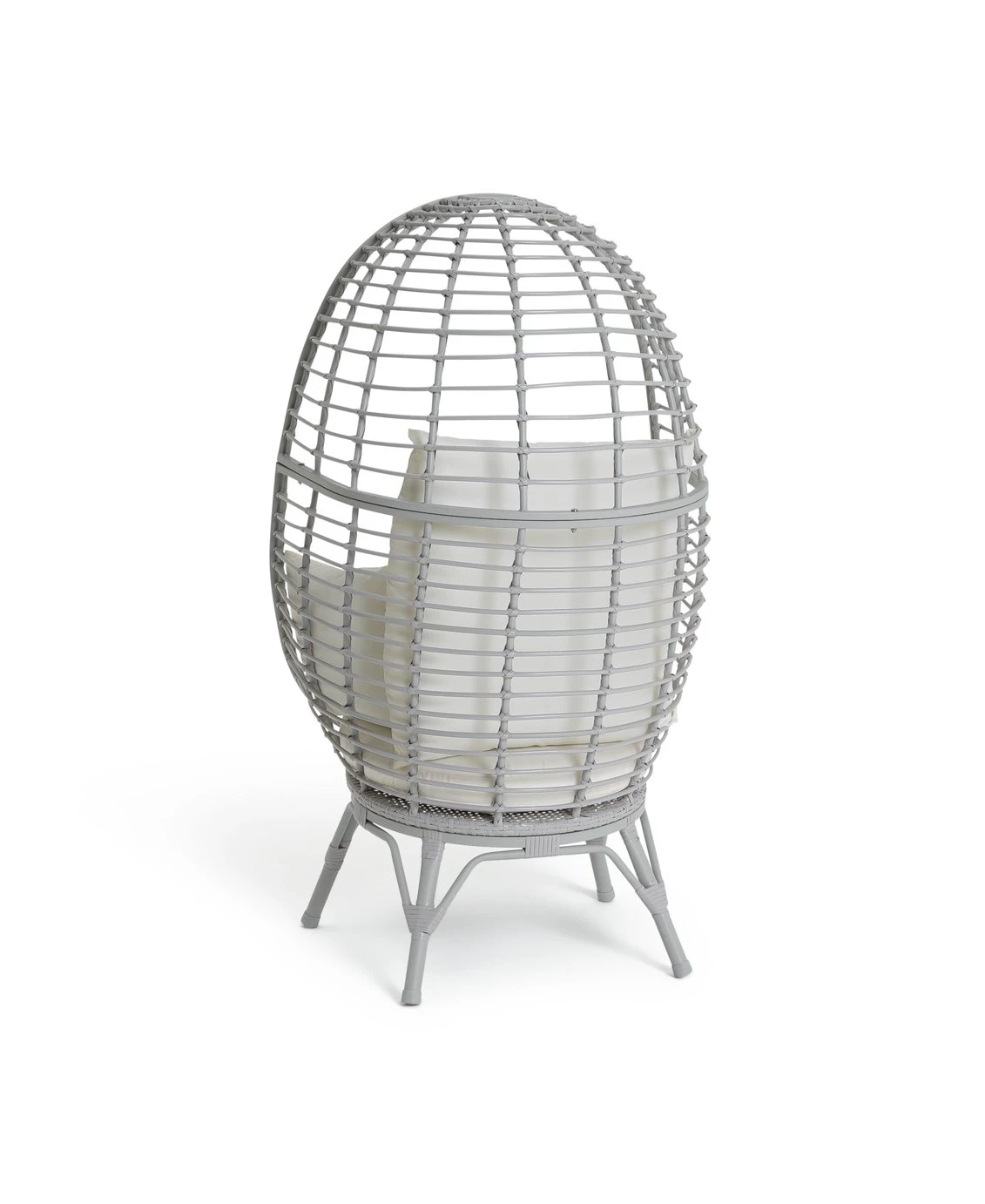 Habitat Kora Rattan Effect Garden Egg Chair - Grey - Image 6