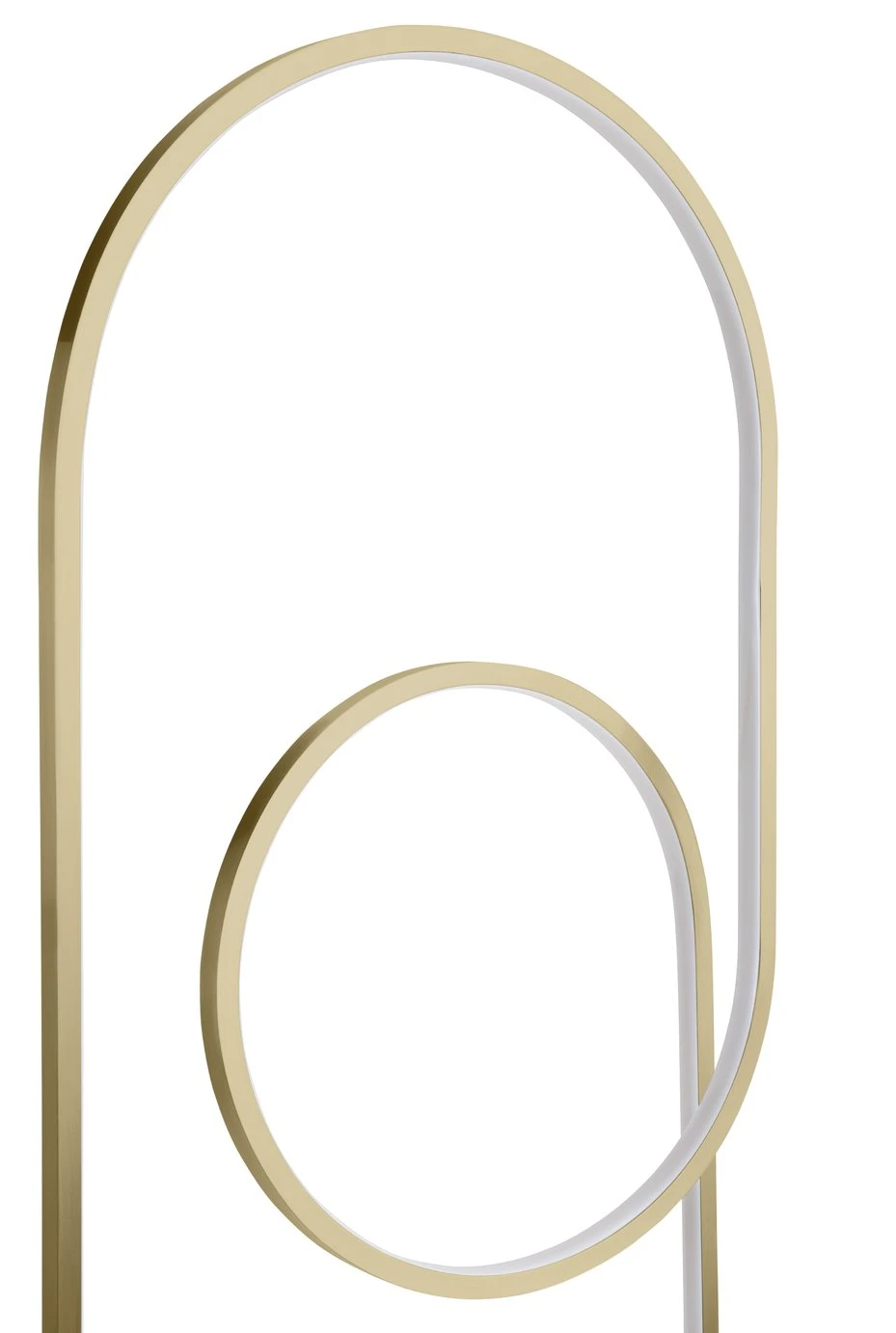 Habitat Pill LED Floor Lamp - Brushed Brass - Image 7