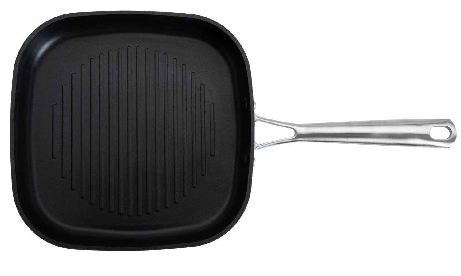 Habitat 24cm Anodised Aluminium Grill Pan - Black - Image 5
