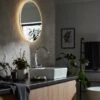 Habitat Circle Backlight LED Mirror - White