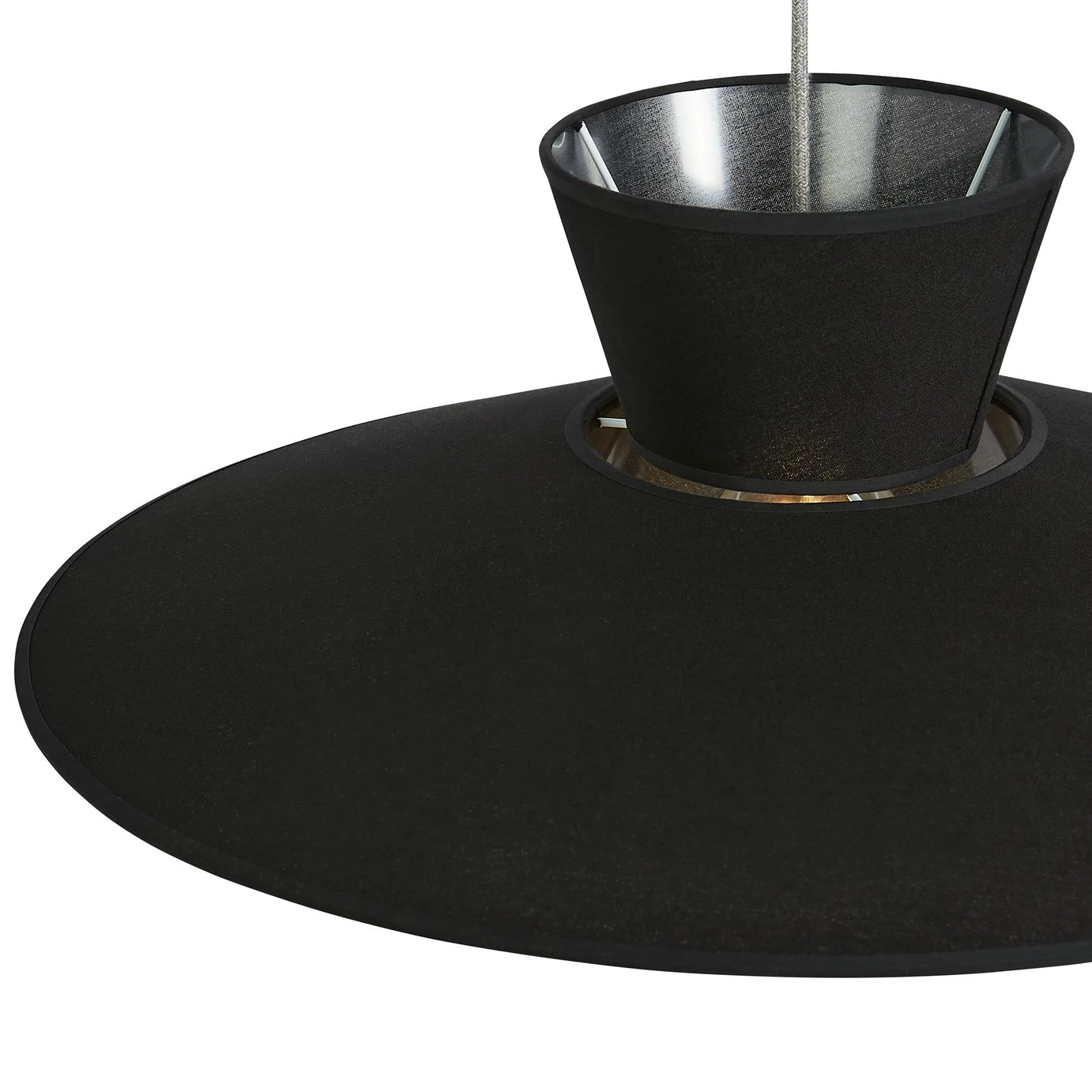 Habitat Linen Otton 2 Tier Easy Fit Shade - Black - Image 4