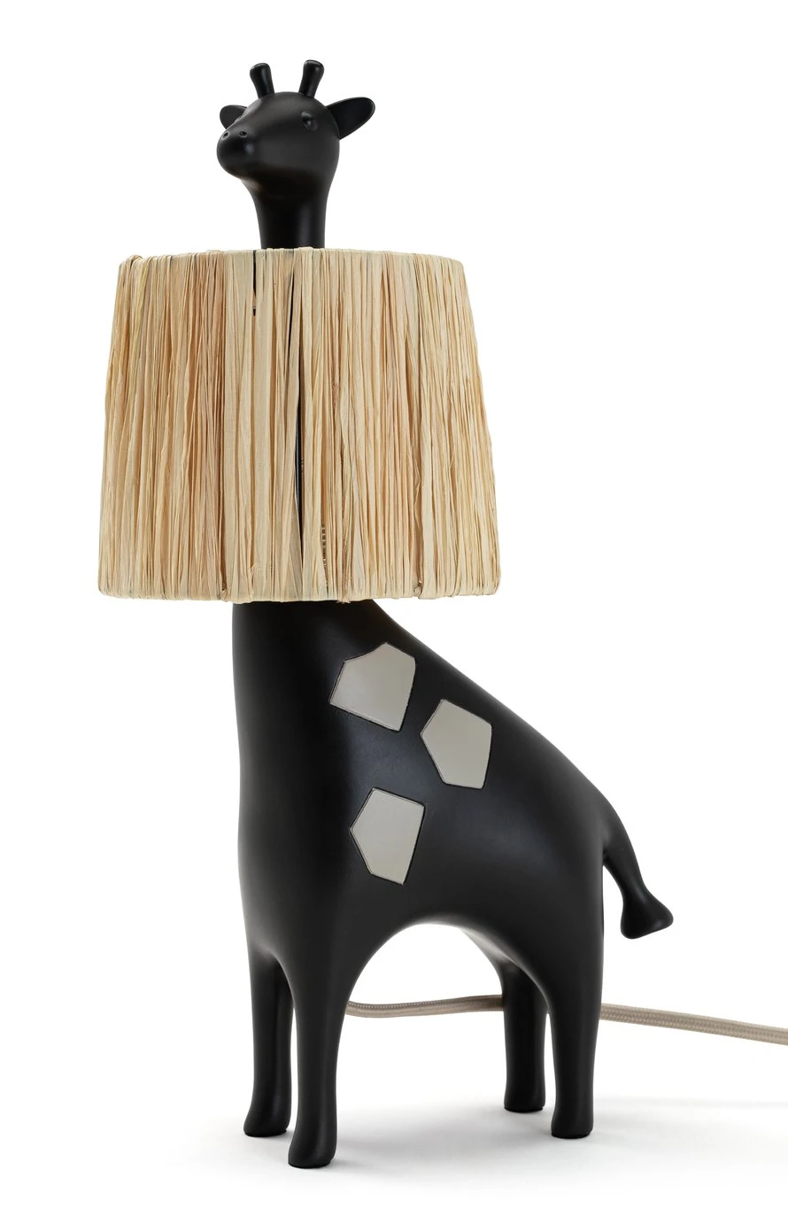 Habitat Kids Giraffe Rattan Table Lamp - Black - Image 2