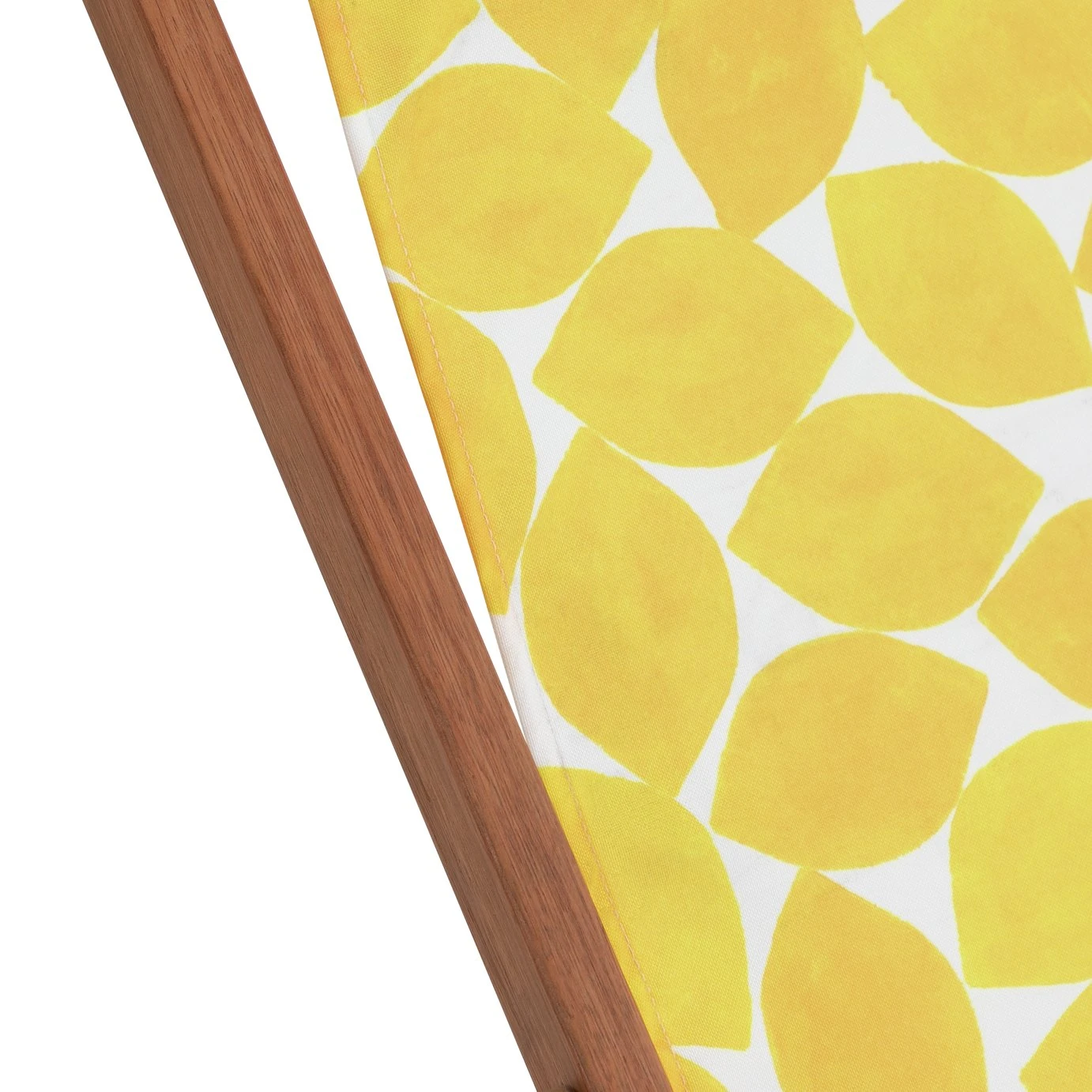 Habitat Folding Wooden Garden Deck Chair - Yellow - Image 7