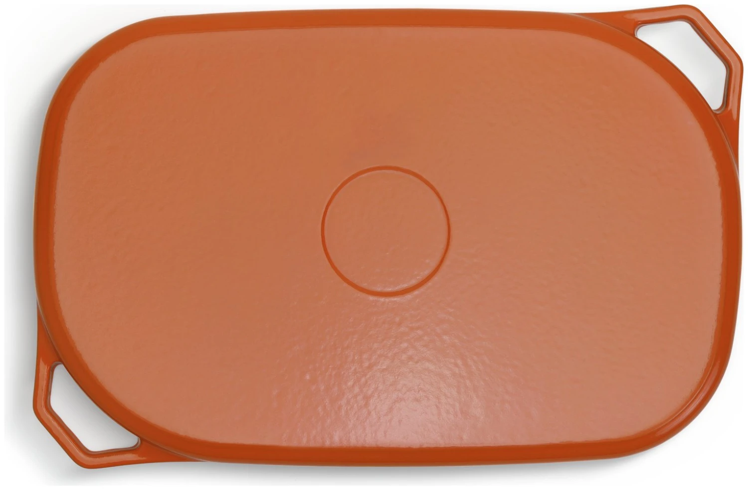Habitat Large Cast Iron Grill Pan - Orange - Image 3