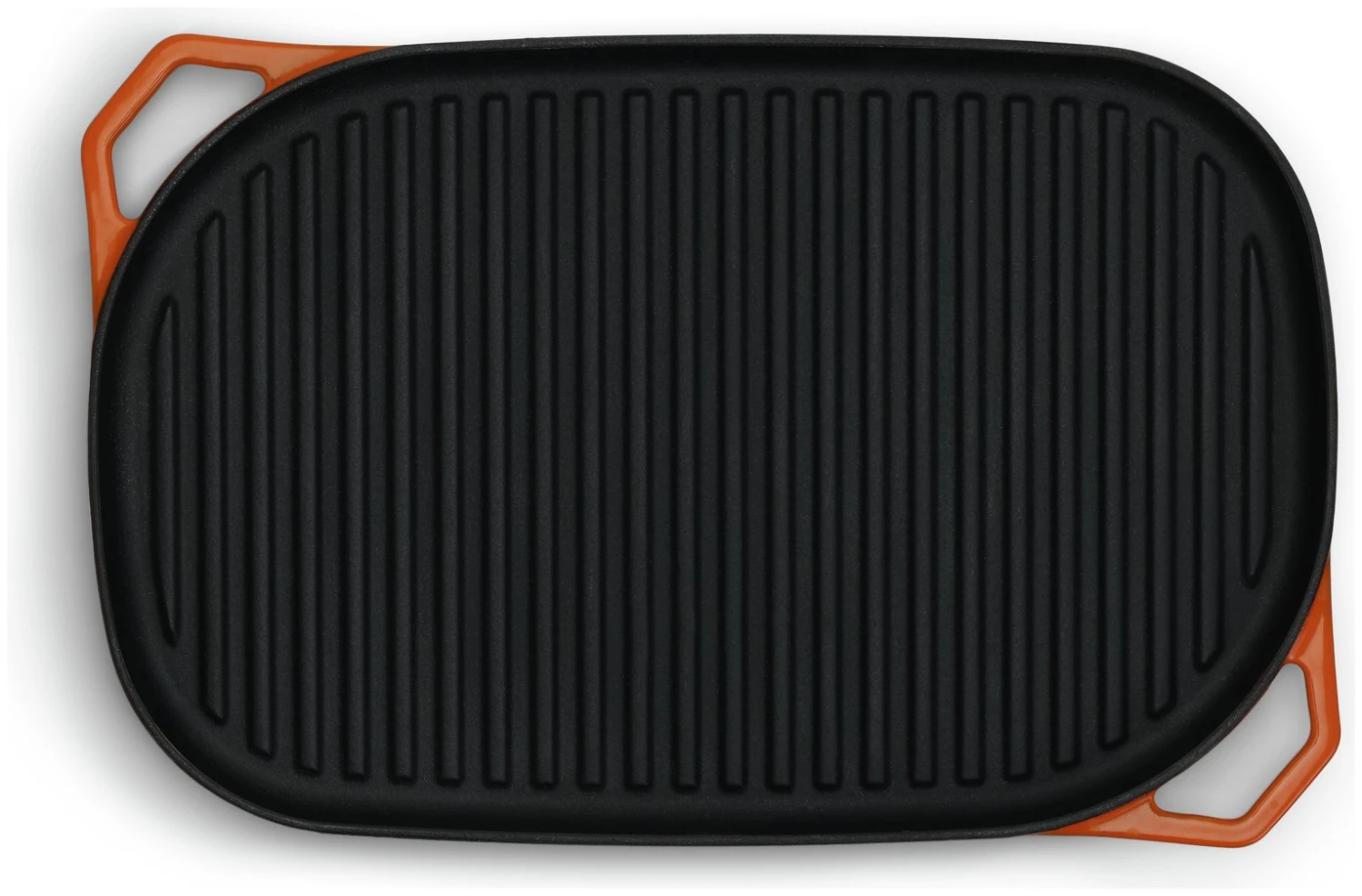 Habitat Large Cast Iron Grill Pan - Orange - Image 4
