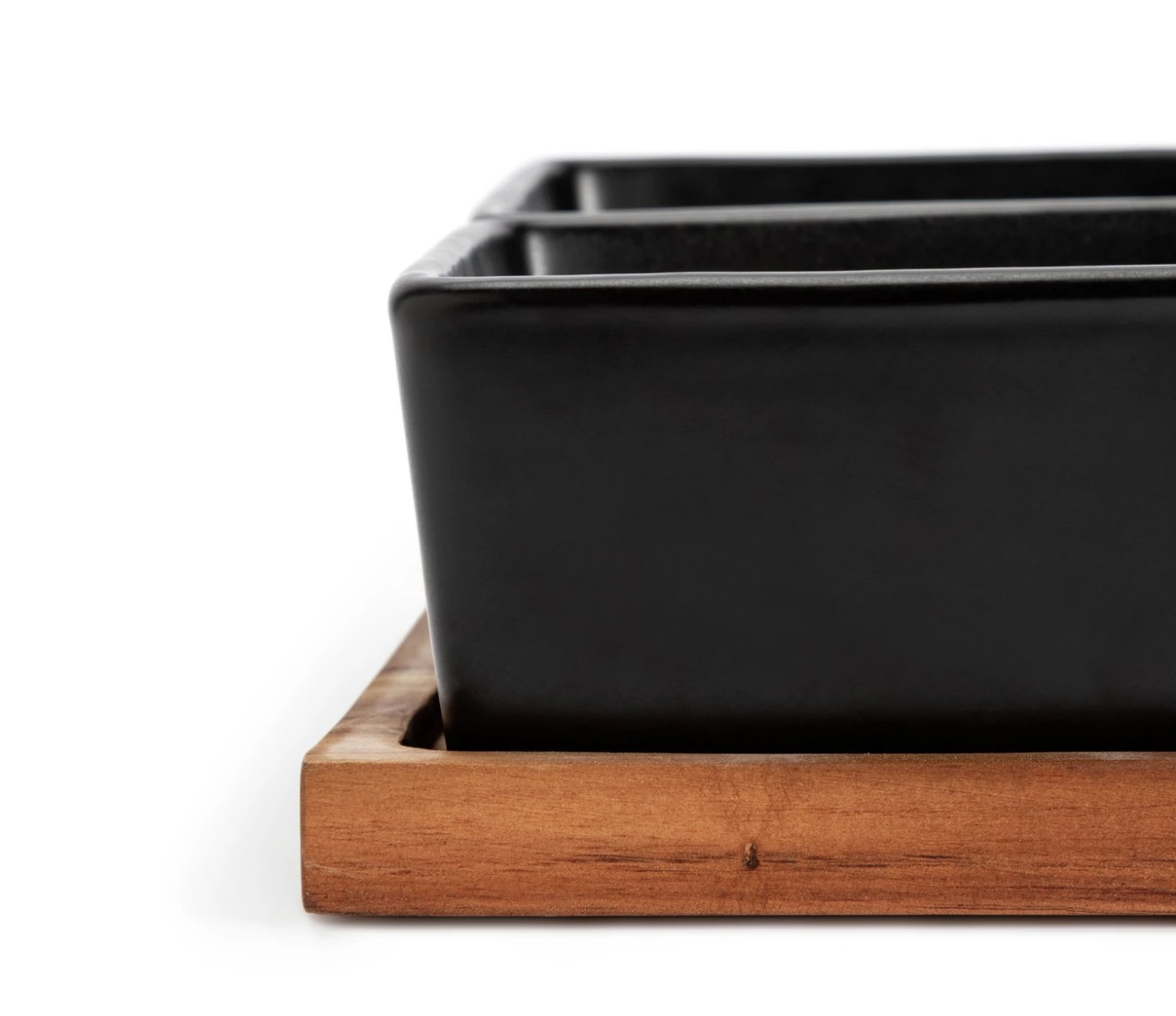 Habitat Stoneware Multiserve - Black - Image 2