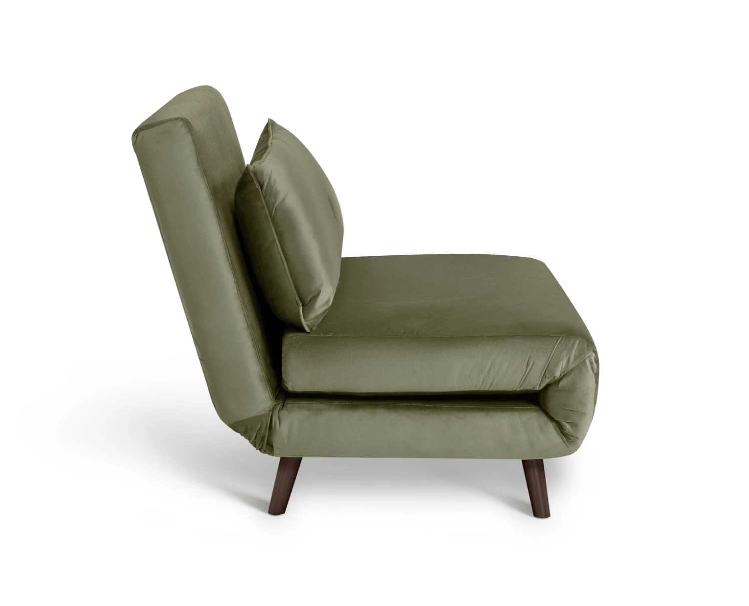 Habitat Roma Small Double Velvet Chairbed - Sage Green - Image 5