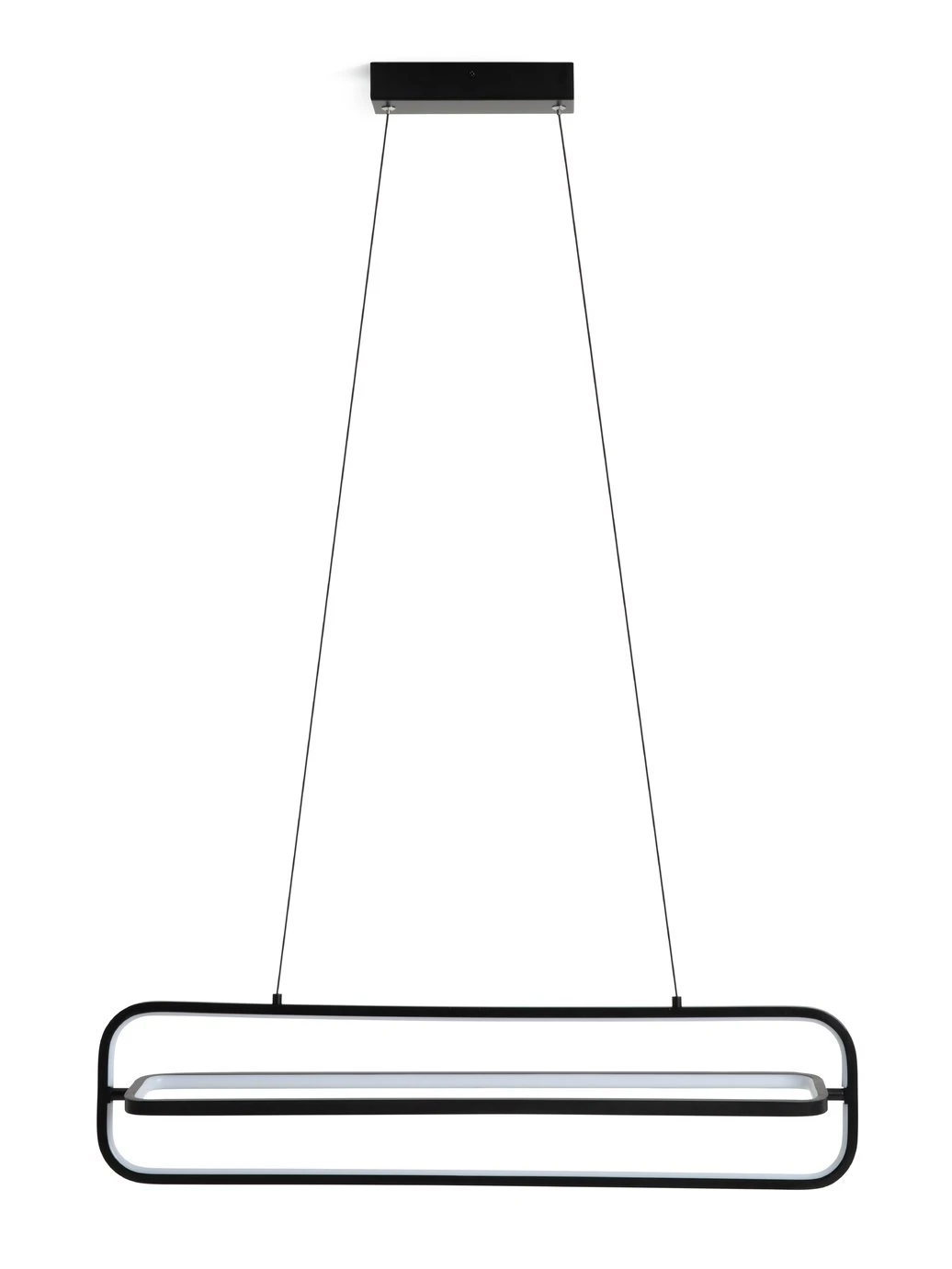 Habitat Metal LED Bar Pendant Light - Black - Image 2