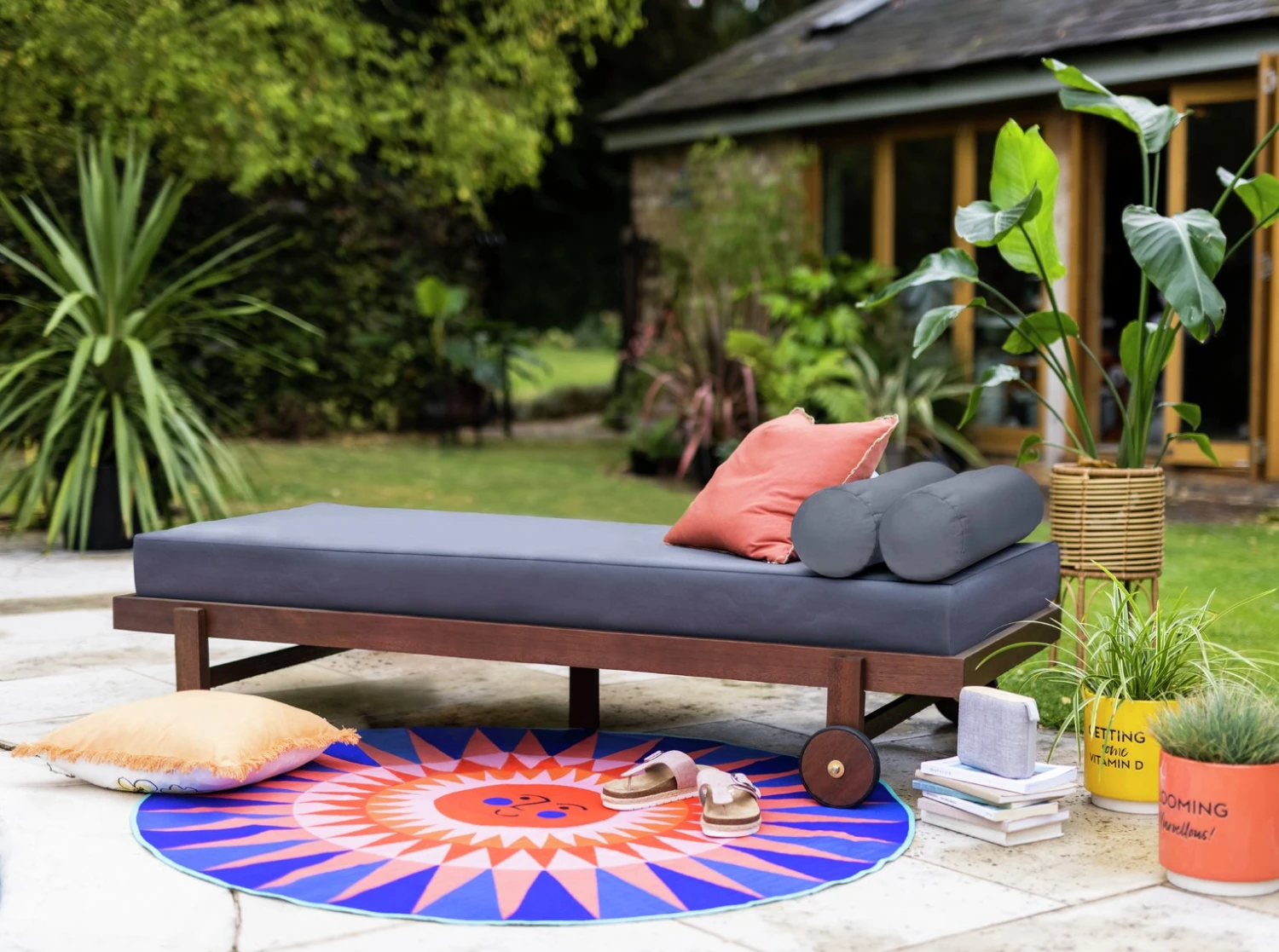 Habitat Belle Wood Garden Day Bed - Image 2