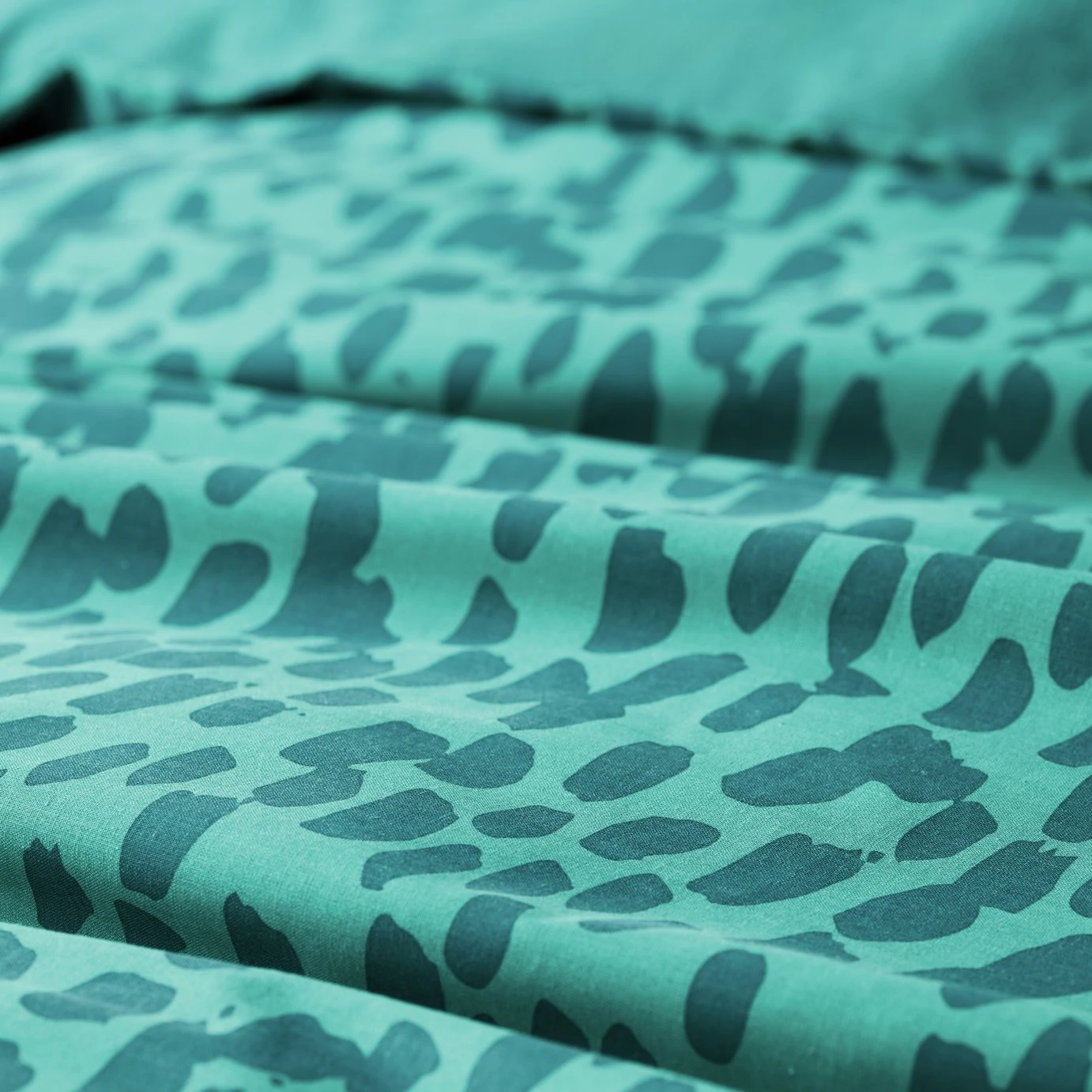 Habitat Emerald Brush Strokes Green Bedding Set - Single - Image 6