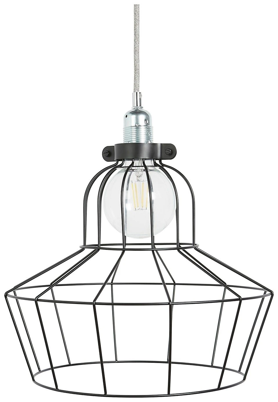 Habitat Indus Large Country Wire Shade - Black - Image 2