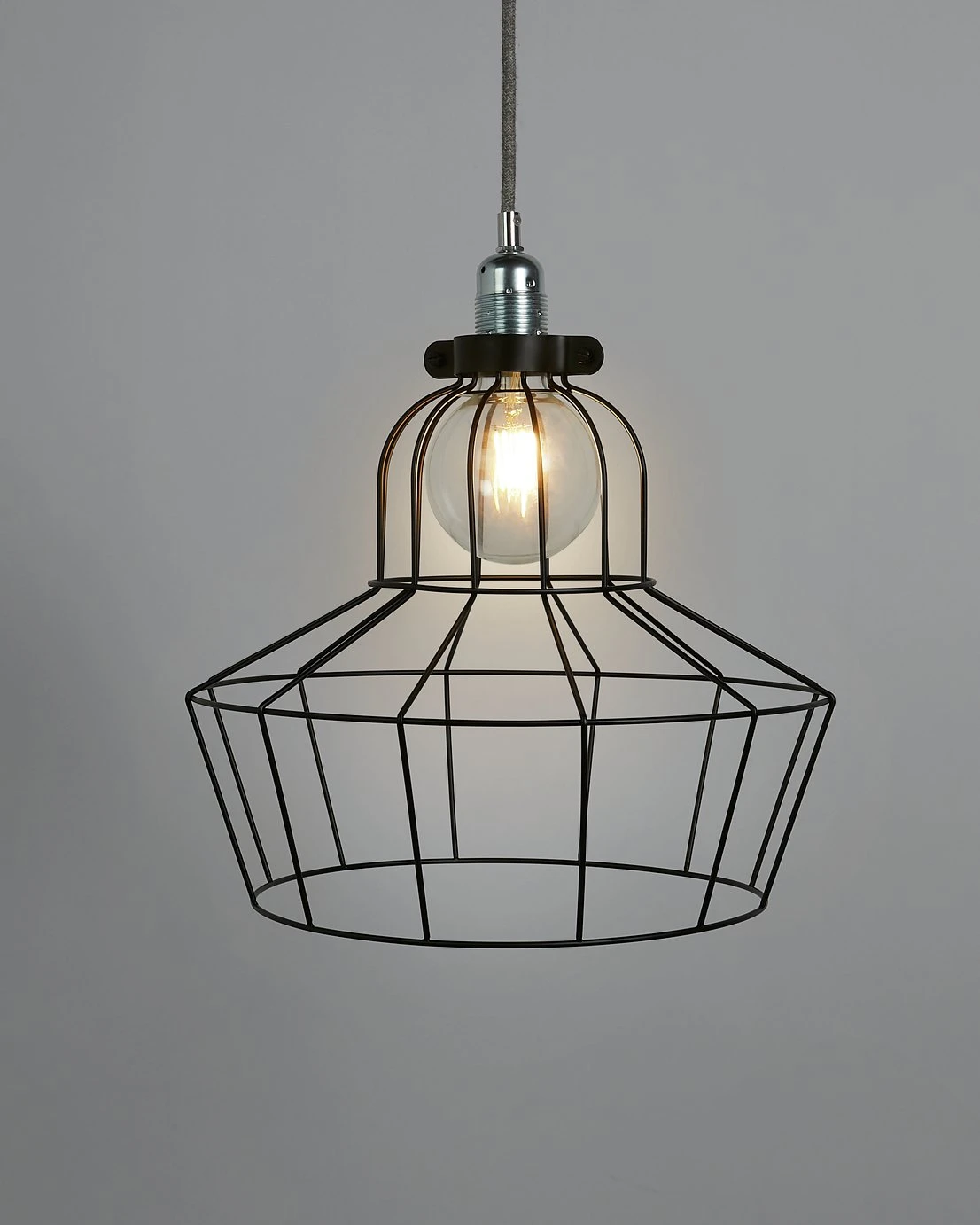 Habitat Indus Large Country Wire Shade - Black - Image 6