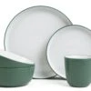 Habitat Two Tone 16 Piece Stoneware Dinner Set