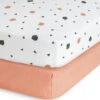 Habitat Kids Cotton Geo Shapes Pack Of 2 Fitted Sheet - Cot