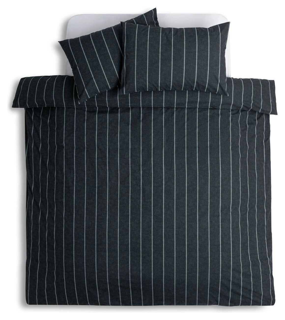 Habitat Cotton Modern Country Stripe Navy Bedding Set-Single - Image 3