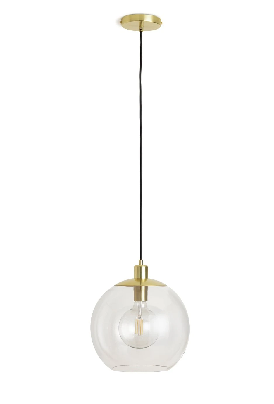 Habitat Coleman Metal Pendant Light - Gold - Image 3