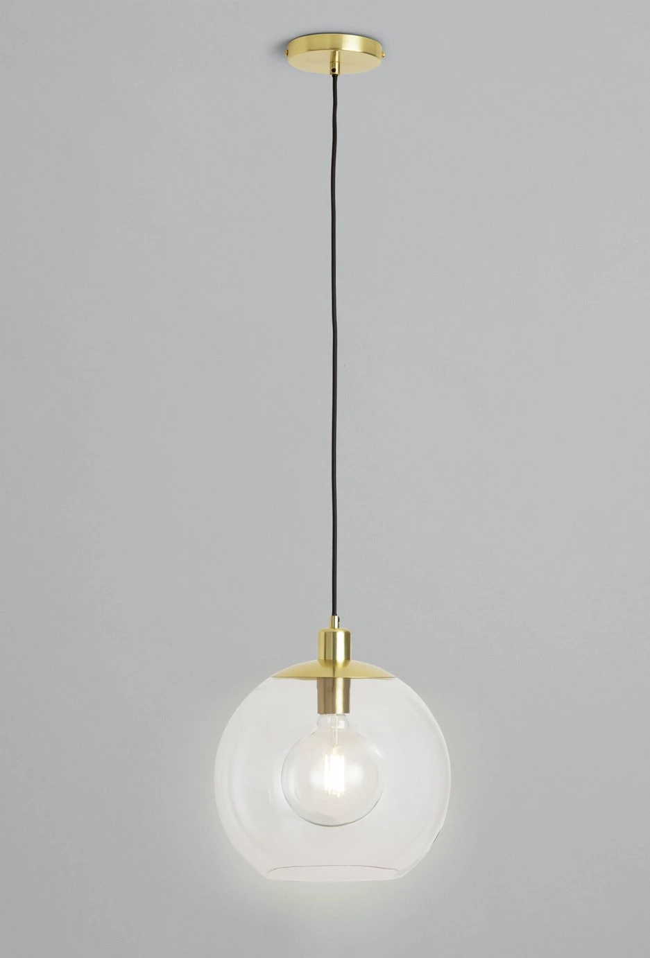 Habitat Coleman Metal Pendant Light - Gold - Image 2