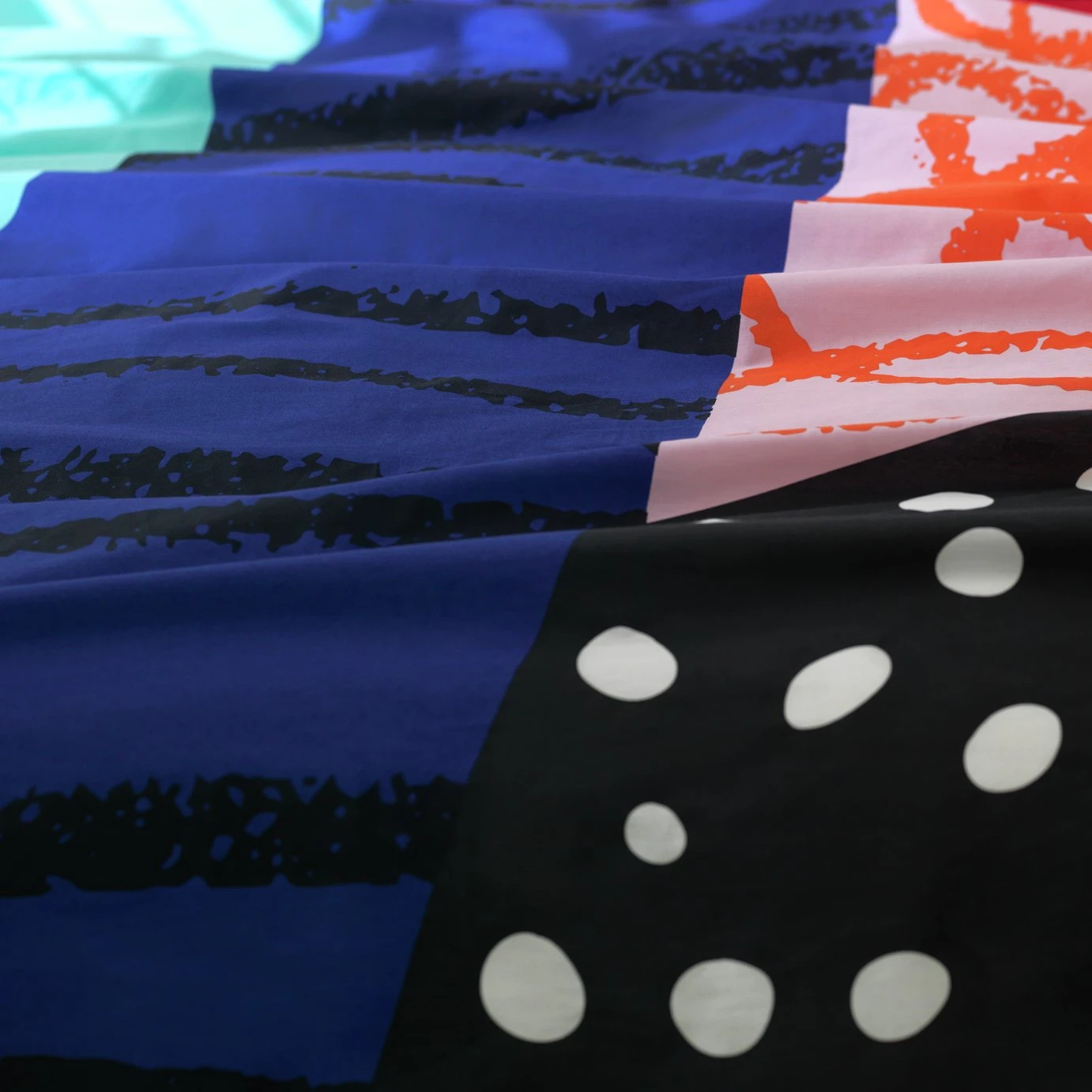 Habitat Panel Print Multicolour Bedding Set - Single - Image 6