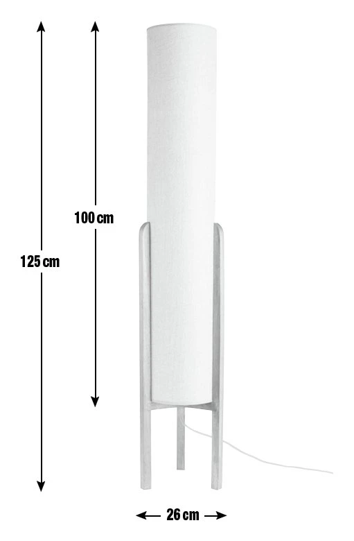 Habitat Arbaa Woven Column Floor Lamp - Natural - Image 3