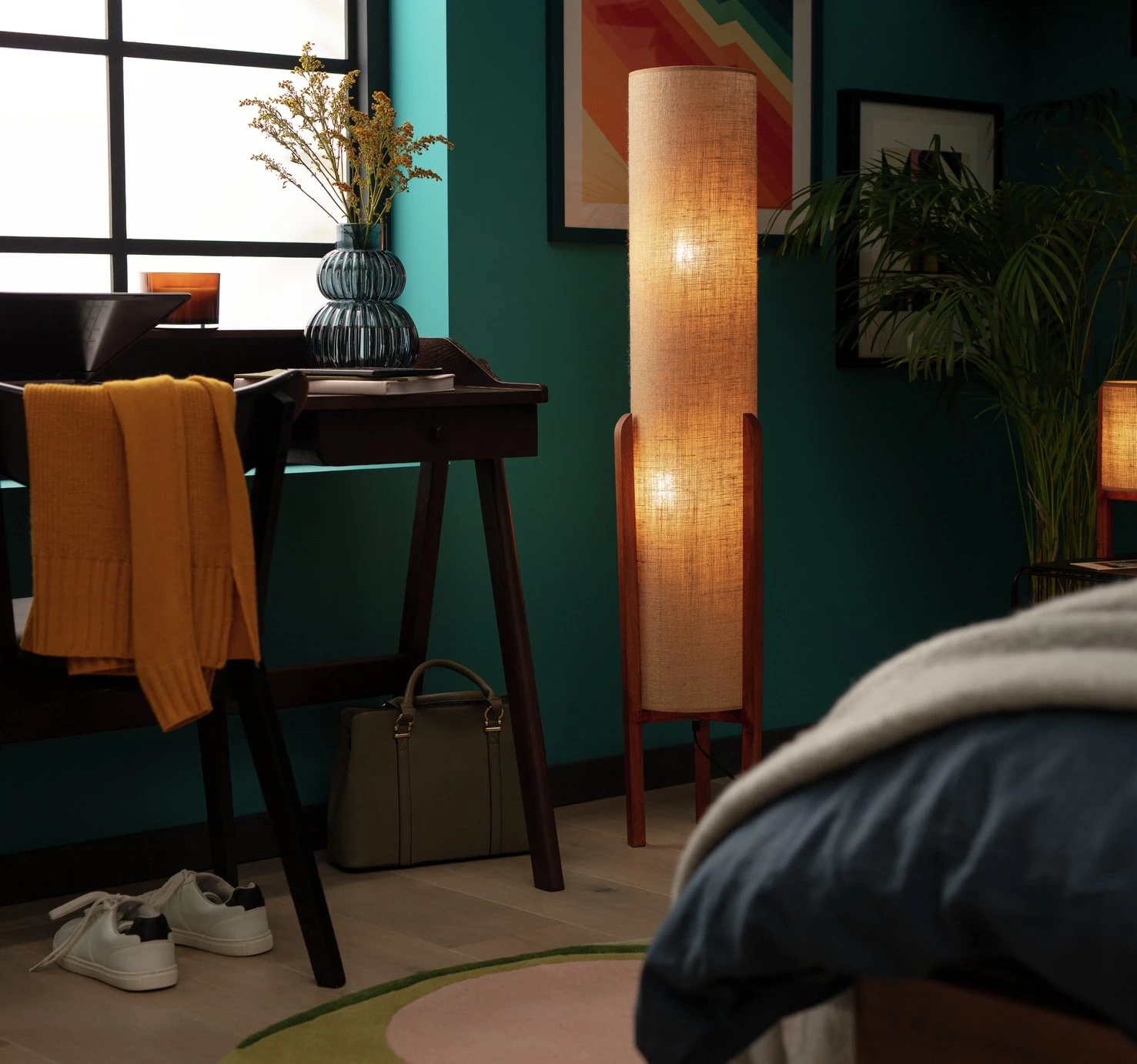 Habitat Arbaa Woven Column Floor Lamp - Natural - Image 8