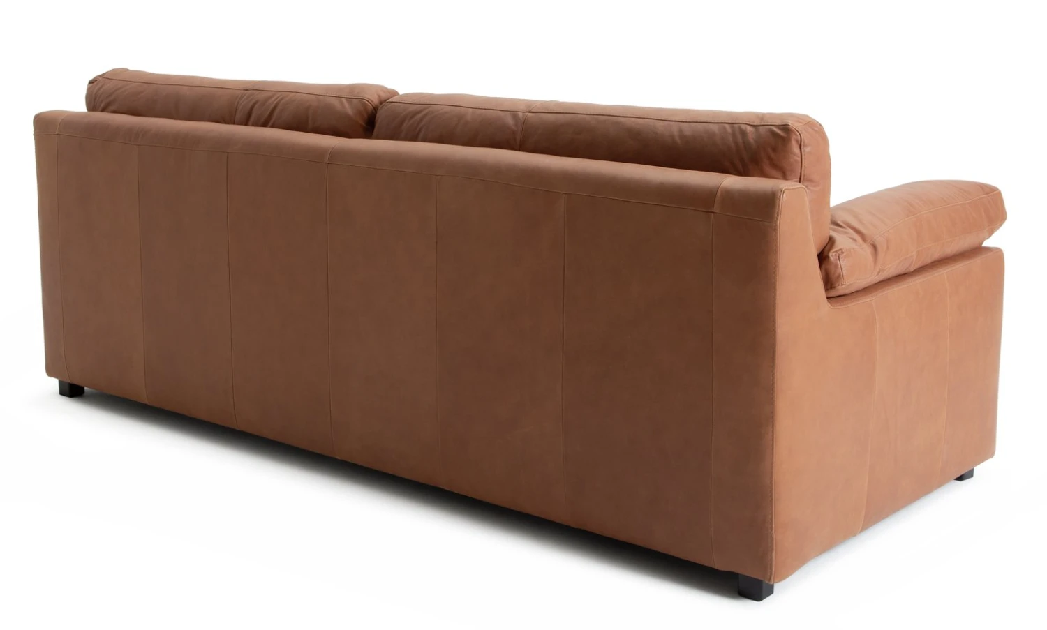 Habitat Florence Leather 4 Seater Sofa - Tan - Image 6
