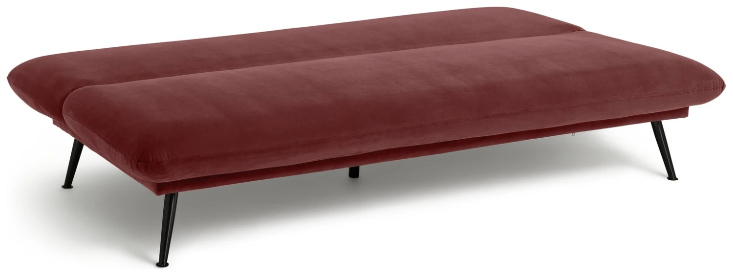 Habitat Matteo Velvet Sofa Bed - Pink - Image 3