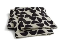 Habitat Geo Woven Throw - Black & White - 120x170cm