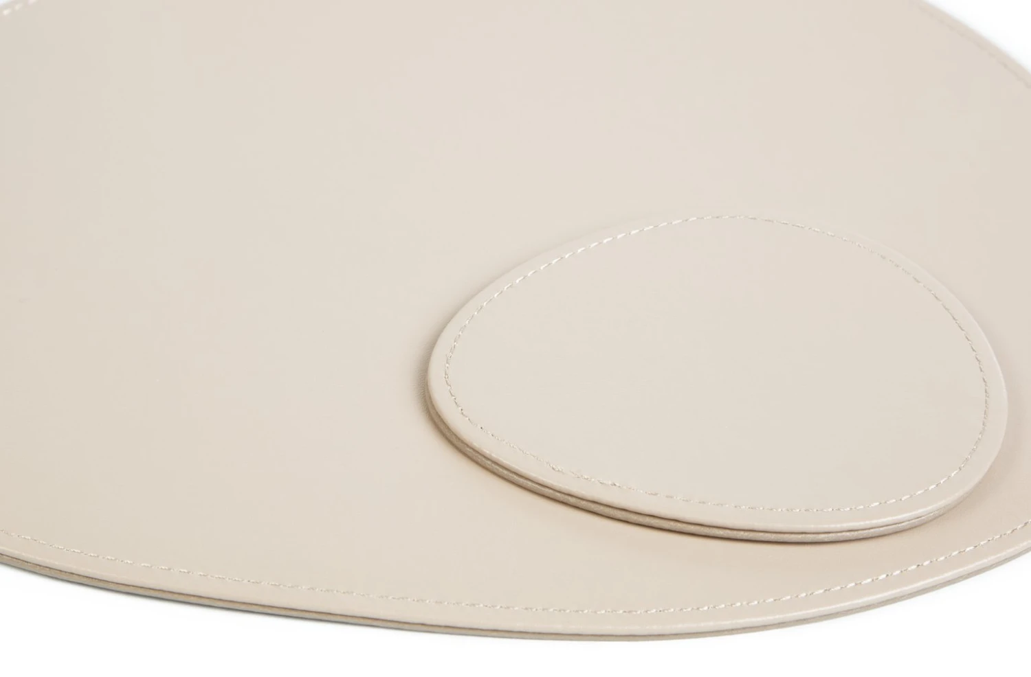 Habitat Set Of 4 Faux Leather Pebble Placemats And Coasters - Image 4